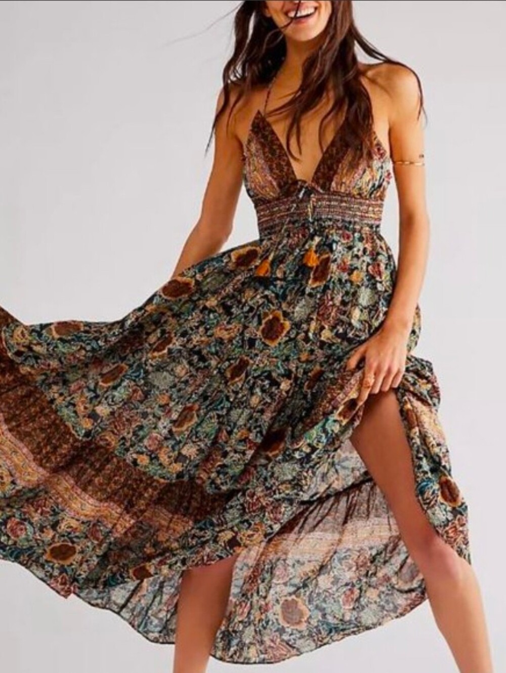 Free People Floral Maxi Dress Medium
